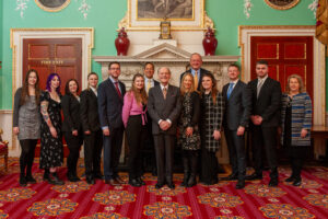 Group photo of successful PARS apprentices at Mansion House during National Apprenticeship Week