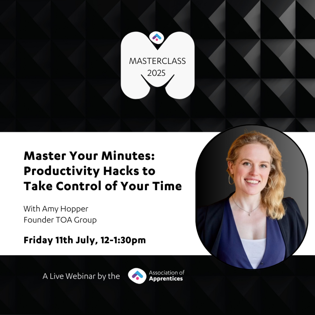 Masterclass of the Month - Master Your Minutes: Productivity Hacks to Take Control of Your Time - July